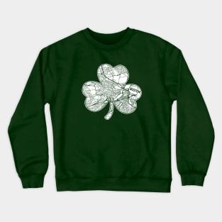 BOSTON SHAMROCK STREET MAP BOSTON IRISH ST PATTY Crewneck Sweatshirt